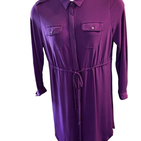 Linda Leal Womens PL Shirtdress 70's Retro Casual Simple but Elegant Timeless - Picture 1 of 12